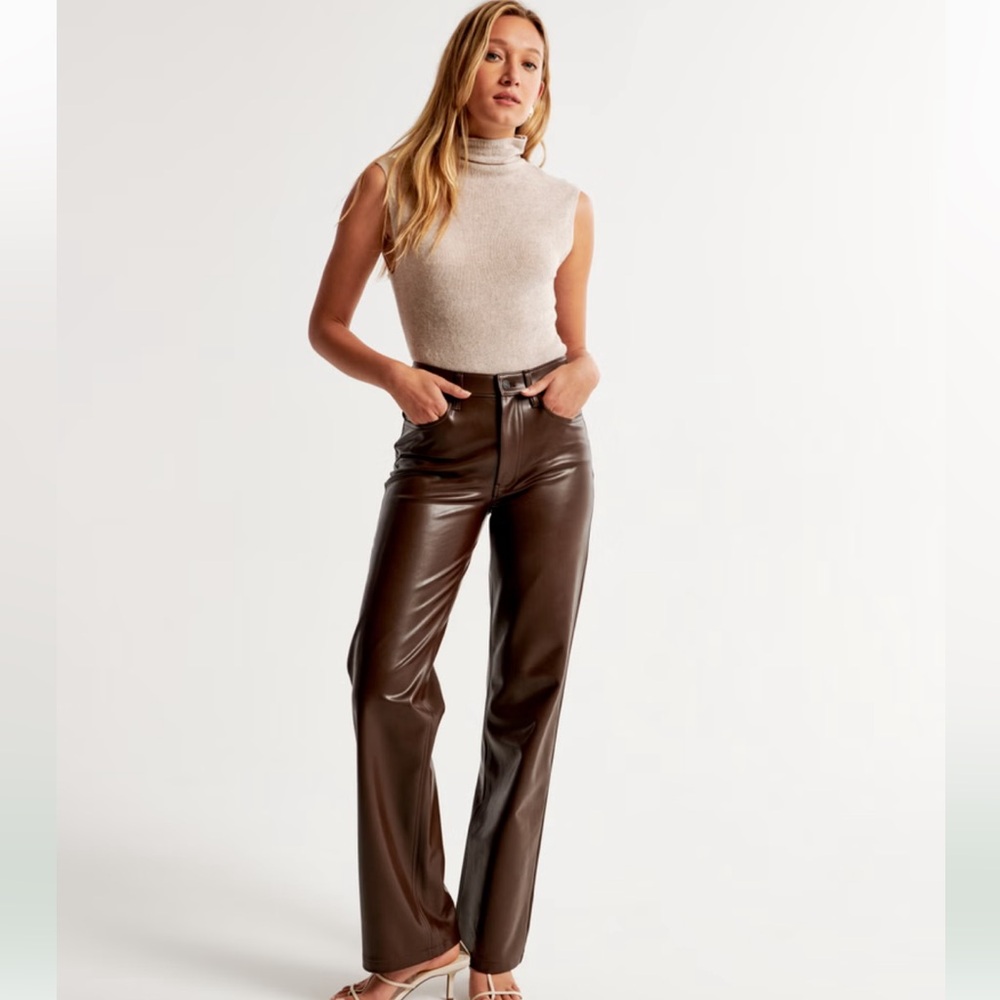Abercrombie Vegan Leather 90s pants